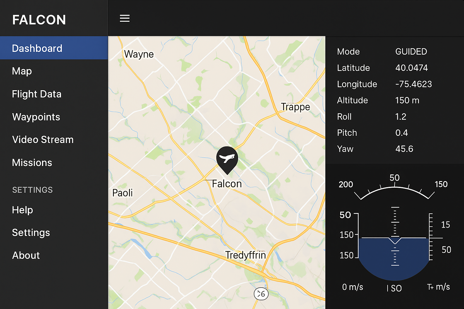 Falcon GCS Interface Overview (1)